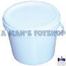 PLASTIC BUCKET & LID 20 LITRE WHITE
