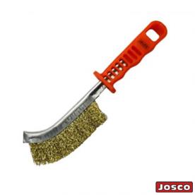 BRUSH HAND CR BRASS ORANGE PLAST. HANDLE