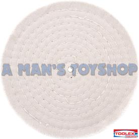 STITCHED BUFFING MOP 200MM X 25MM COTTON
