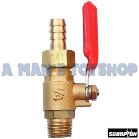 VALVE 1/4 BSP WITH HOSE TAIL