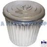 NLA* STORAGE BIN GALVANISED 55 LITRE