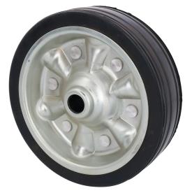 JOCKEY WHEEL 200MM SOLID TYRE METAL RIM