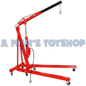 FOLDING FLOOR CRANE AIR/HYD 8 TON RAM