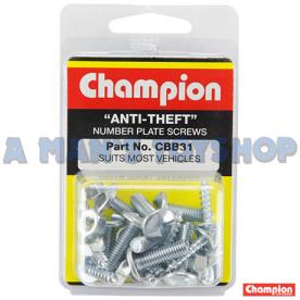 ANTI THEFT NUMBER PLATE SCREW PACK 30PC