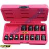 NLA* IMPACT SOCKET SET 3/8 DR MET 12 PC