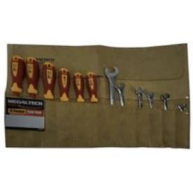 LEATHER TOOL ROLL 12 POCKET 300 X 500MM