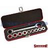 SPANNER SET METRIC 10PCE 11-IN-1 RATCHET