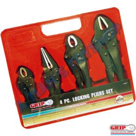 LOCKING PLIER SET 4 PIECE 125MM-250MM