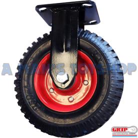 FIXED CASTOR RUBBER STEEL CORE 206MM 235