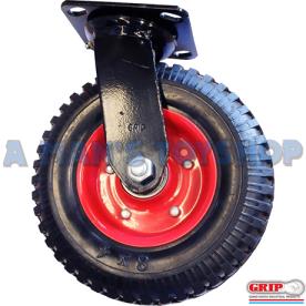 SWIVEL CASTOR RUBBER STEEL CORE 160MM