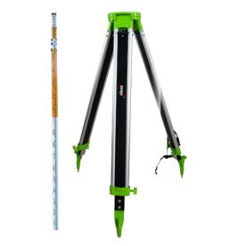 FLAT TOP ALLOY TRIPOD& 5 METRE STAFF KIT
