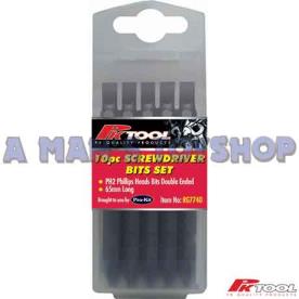 SCREWDRIVER 10PC DOUBLE END HEAD BITS