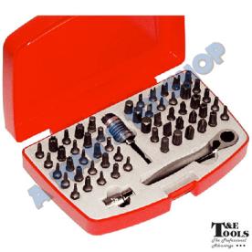 HEX BIT TORX SPLINE SET 58 PIECE 1/4"