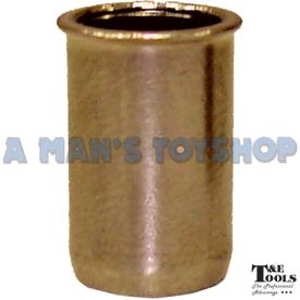RIVET ALLOY  NUT INSERT 6MM 20 PIECES