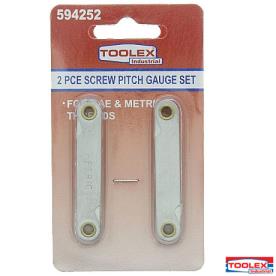SCREW PITCH GAUGE 2 PCE SET AF-METRIC