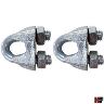 WIRE 8MM ROPE GRIP GAL FINISH 2 PIECE