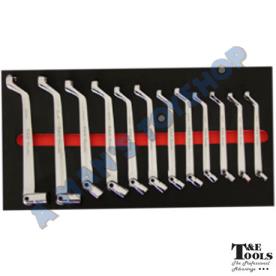 RING & FLEX HEAD SPANNER SET METRIC 8-19