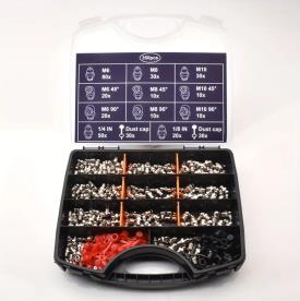GREASE NIPPLE KIT 350 PIECE AF METRIC
