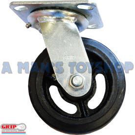 NLA* CASTOR RUBBER & CAST 150MM SWIVEL 2