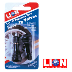 TYRE VALVE TUBELESS SNAP IN 2 PIECE