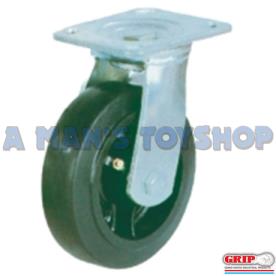 CASTOR RUBBER & CAST 125MM SWIVEL 180KG