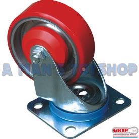 CASTOR SWIVEL 125MM PU ON ALLOY 300KG