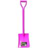 METAL SQUARE MOUTH SHOVEL PINK D HANDLE