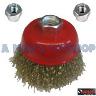 CUP BRUSH 75MM CRIMPED 14X 2MM THREAD