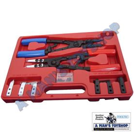 CIRCLIP PLIER 4PC SET 250MM H/DUTY