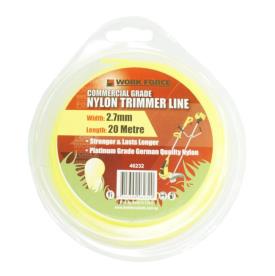 NYLON TRIMMER LINE YELLOW 2.7MM X 20M