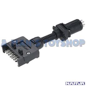 TRAILER ADAPTOR 7 PIN FLAT 7 PIN TRAILER