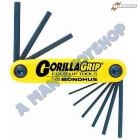 ALLEN KEY SET 9 PIECE METRIC FOLDING SET