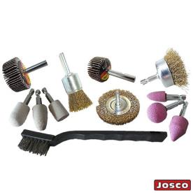 BRUSH DRILL KIT 12 PIECE 6MM ARBOR