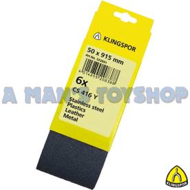 SANDING BELT 50 X 915MM 120GRIT  F4G 6PC