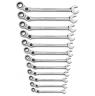 RATCHET RING/OPEN FLEXHEAD METRIC SET