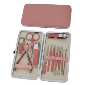 MANICURE SET PINK 12 PIECES