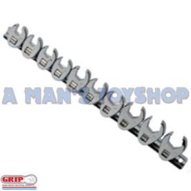CROWSFOOT FLARE NUT SET 3/8 DR AF 8 PCE