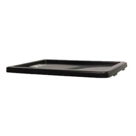 STACKING CRATE LID BLACK 655MM FOOD