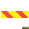 SIGN REAR MARKER RIGHT ALUM 600X150 YELL
