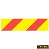 SIGN REAR MARKER LEFT ALUM 600X150 YELLO