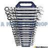 NLA* RATCHETING RING OPEN 16 PCE SET MET