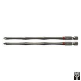 POWER S/DRIVER BIT #2 PHILLIPSX100MM 2PC