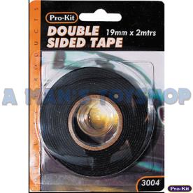 TAPE DOUBLE-SIDED 2M X 12MM X 1MM