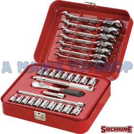 SOCKET & RATCHET SPANNER SET1/4"DR 30PCE