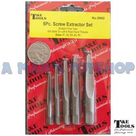 SCREW EXTRACTOR SET 5PCE 1-2-3-4-5 SIZE