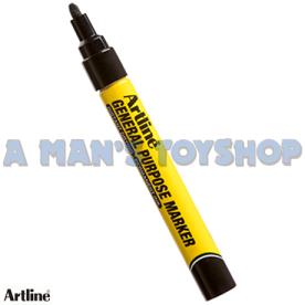 GP PERMANENT MARKER BLACK 1.5MM