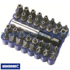 SECURITY BIT SET 33 PCE TAMPERPROOF 1/4