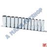 DEEP SOCKET SET 1/2DRIVE 12 POINT METRIC