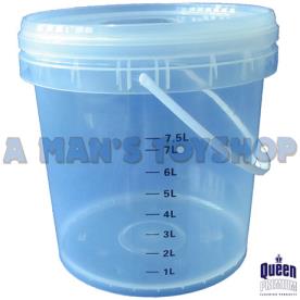 FOOD GRADE 10 LITRE BUCKET & LID CLEAR