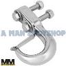 TOW HOOK 4 x4 CHROME 2 HOLE MAIN FRAME
